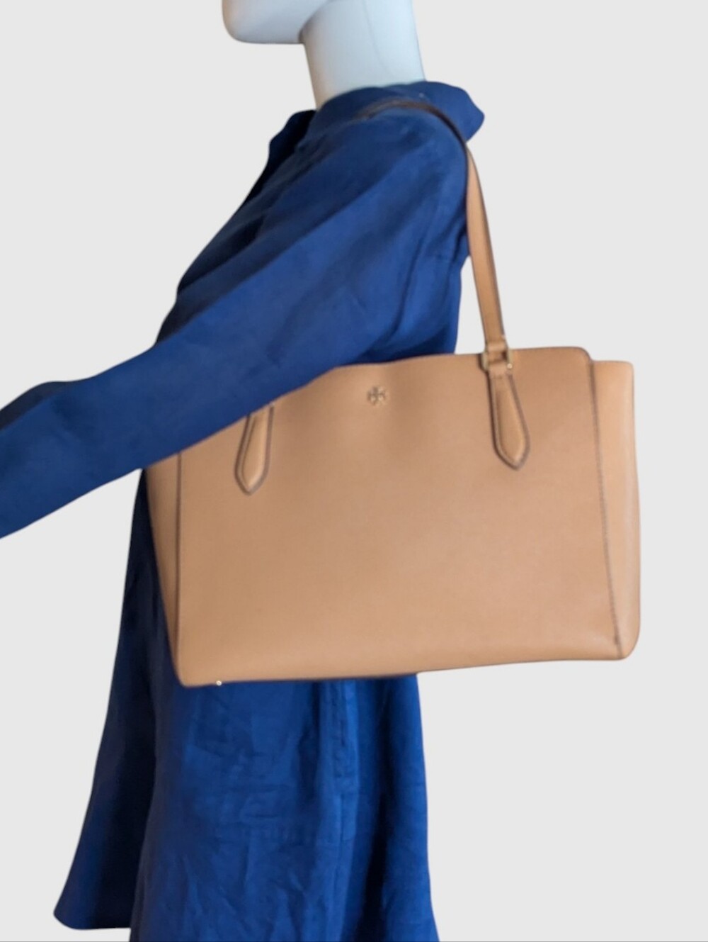 Tory Burch Emerson Small Top Zip Tote in the shade Cardamom
